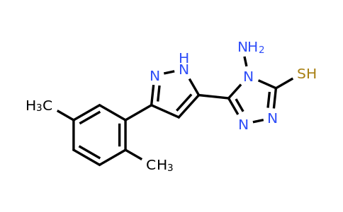 CAS 1028417-18-6 | 4-amino-5-[3-(2,5-dimethylphenyl)-1H-pyrazol-5-yl]-4H-1,2,4-triazole-3-thiol