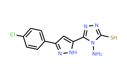 CAS 1028417-93-7 | 4-amino-5-[3-(4-chlorophenyl)-1H-pyrazol-5-yl]-4H-1,2,4-triazole-3-thiol
