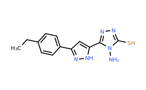 CAS 1028451-19-5 | 4-amino-5-[3-(4-ethylphenyl)-1H-pyrazol-5-yl]-4H-1,2,4-triazole-3-thiol