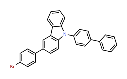 CAS 1028648-25-0 | 9-([1,1'-Biphenyl]-4-yl)-3-(4-bromophenyl)-9H-carbazole