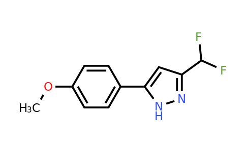 CAS 1029636-42-7 | 3-(Difluoromethyl)-5-(4-methoxyphenyl)-1H-pyrazole
