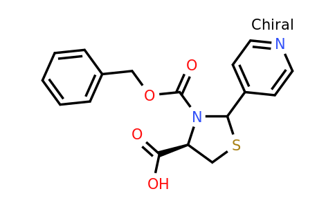 CAS 1029800-07-4 | (4R)-3-((Benzyloxy)carbonyl)-2-(pyridin-4-yl)thiazolidine-4-carboxylic acid