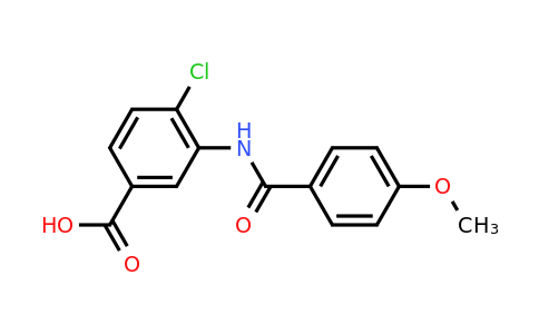 CAS 1030508-04-3 | 4-Chloro-3-(4-methoxybenzamido)benzoic acid