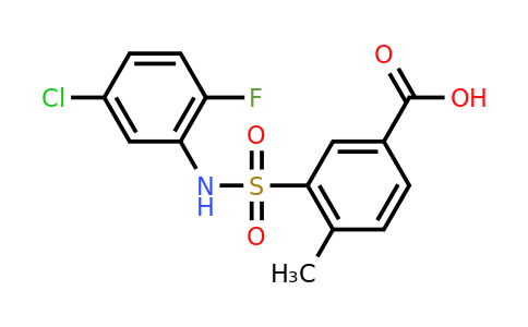 CAS 1030709-48-8 | 3-[(5-Chloro-2-fluorophenyl)sulfamoyl]-4-methylbenzoic acid