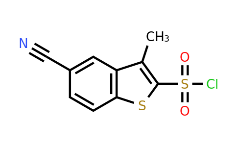 CAS 1030857-85-2 | 5-cyano-3-methyl-1-benzothiophene-2-sulfonyl chloride