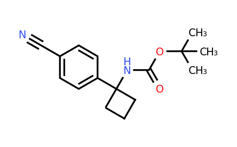 Tert-butyl 1-(4-cyanophenyl)cyclobutylcarbamate