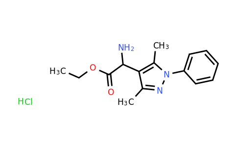 CAS 1032547-91-3 | ethyl 2-amino-2-(3,5-dimethyl-1-phenyl-1H-pyrazol-4-yl)acetate hydrochloride
