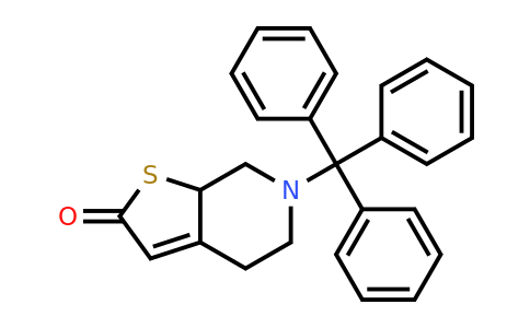 Thieno[2,3-C]pyridin-2(4H)-one, 5,6,7,7A-tetrahydro-6-(triphenylmethyl)-