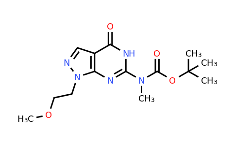 CAS 1033194-53-4 | tert-Butyl (1-(2-methoxyethyl)-4-oxo-4,5-dihydro-1H-pyrazolo[3,4-d]pyrimidin-6-yl)(methyl)carbamate