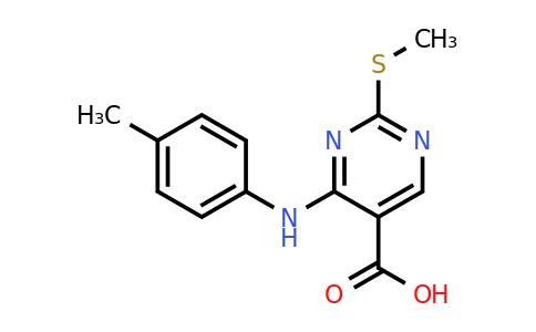 CAS 1033194-60-3 | 2-(Methylthio)-4-(P-Tolylamino)Pyrimidine-5-Carboxylic Acid