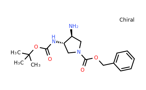 CAS 1033713-58-4 | (3S,4S)-Benzyl 3-amino-4-((tert-butoxycarbonyl)amino)pyrrolidine-1-carboxylate