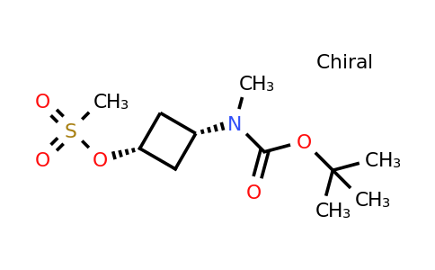 CAS 1033718-11-4 | tert-butyl N-methyl-N-[(1s,3s)-3-(methanesulfonyloxy)cyclobutyl]carbamate