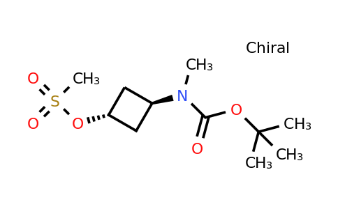 CAS 1033718-21-6 | tert-butyl N-methyl-N-[(1r,3r)-3-(methanesulfonyloxy)cyclobutyl]carbamate