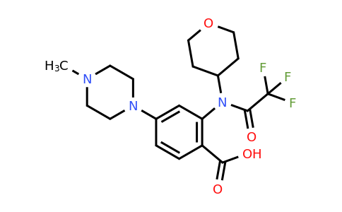 CAS 1034975-61-5 | 4-(4-methylpiperazin-1-yl)-2-[2,2,2-trifluoro-N-(oxan-4-yl)acetamido]benzoic acid