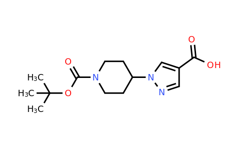 CAS 1034976-50-5 | 1-(1-(Tert-butoxycarbonyl)piperidin-4-yl)-1H-pyrazole-4-carboxylic acid