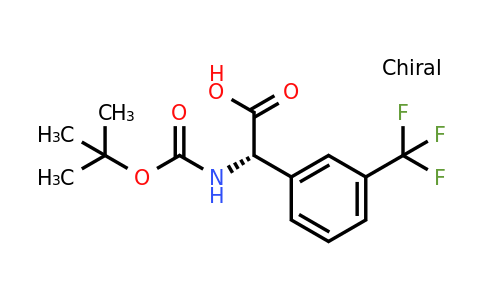 CAS 1035490-76-6 | (2S)-2-[(Tert-butoxy)carbonylamino]-2-[3-(trifluoromethyl)phenyl]acetic acid