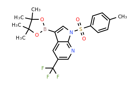 CAS 1036027-60-7 | 3-(4,4,5,5-tetramethyl-1,3,2-dioxaborolan-2-yl)-1-tosyl-5-(trifluoromethyl)-1h-pyrrolo[2,3-b]pyridine
