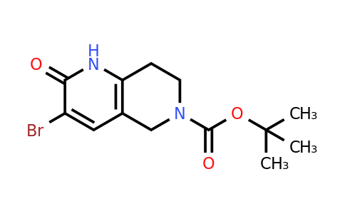 CAS 1036381-92-6 | tert-butyl 3-bromo-2-oxo-1,2,5,6,7,8-hexahydro-1,6-naphthyridine-6-carboxylate
