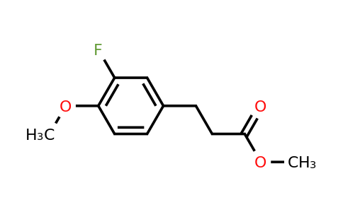 CAS 1036396-15-2 | methyl 3-(3-fluoro-4-methoxyphenyl)propanoate