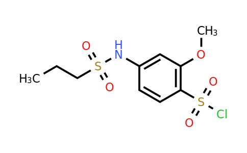 CAS 1036469-14-3 | 2-methoxy-4-(propane-1-sulfonamido)benzene-1-sulfonyl chloride