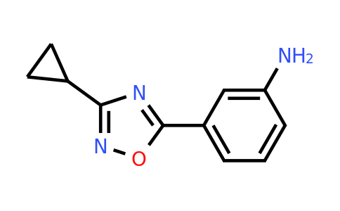 CAS 1036512-83-0 | 3-(3-Cyclopropyl-1,2,4-oxadiazol-5-yl)aniline