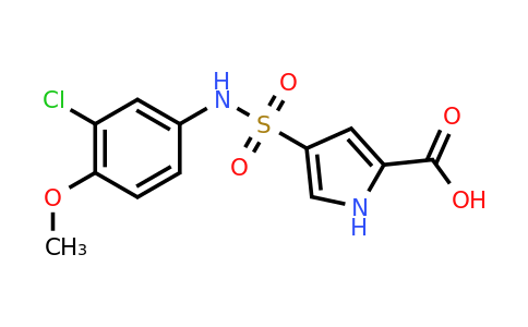 CAS 1036518-53-2 | 4-[(3-Chloro-4-methoxyphenyl)sulfamoyl]-1H-pyrrole-2-carboxylic acid