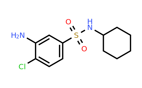 CAS 1036534-16-3 | 3-Amino-4-chloro-N-cyclohexylbenzenesulfonamide