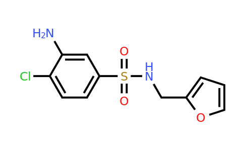 CAS 1036545-43-3 | 3-Amino-4-chloro-N-(furan-2-ylmethyl)benzenesulfonamide