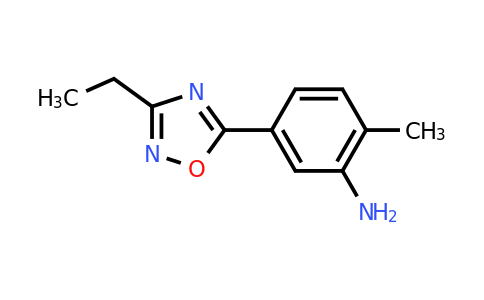 CAS 1036559-62-2 | 5-(3-ethyl-1,2,4-oxadiazol-5-yl)-2-methylaniline