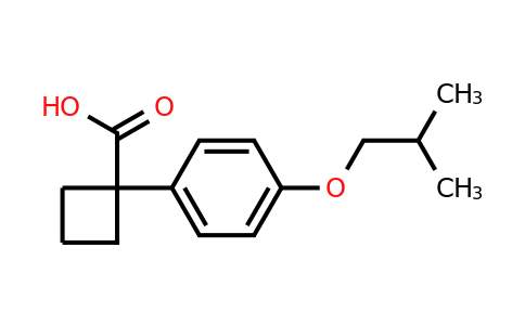 CAS 1037131-39-7 | 1-[4-(2-Methylpropoxy)phenyl]cyclobutane-1-carboxylic acid