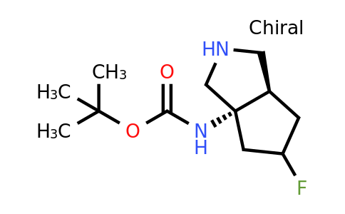 CAS 1037367-66-0 | tert-butyl N-[(3aS,6aR)-5-fluoro-octahydrocyclopenta[c]pyrrol-3a-yl]carbamate