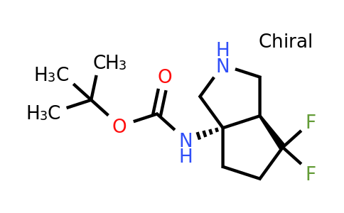 CAS 1037367-81-9 | tert-butyl N-[(3aS,6aR)-6,6-difluoro-octahydrocyclopenta[c]pyrrol-3a-yl]carbamate