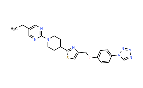 CAS 1037792-44-1 | 5-Ethyl-2-[4-[4-[[[4-(1H-tetrazol-1-YL)phenyl]oxy]methyl]thiazol-2-YL]piperidin-1-YL]pyrimidine