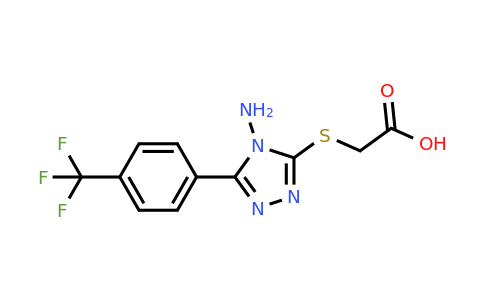 CAS 1038305-08-6 | 2-({4-amino-5-[4-(trifluoromethyl)phenyl]-4H-1,2,4-triazol-3-yl}sulfanyl)acetic acid