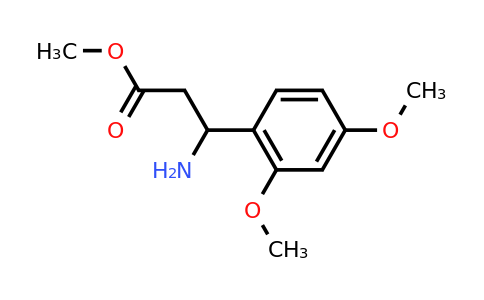 CAS 1038323-43-1 | methyl 3-amino-3-(2,4-dimethoxyphenyl)propanoate