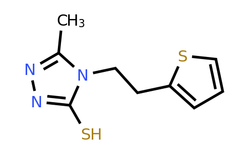 CAS 1038330-83-4 | 5-Methyl-4-[2-(thiophen-2-yl)ethyl]-4H-1,2,4-triazole-3-thiol