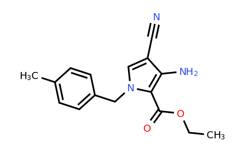 CAS 1038332-62-5 | Ethyl 3-amino-4-cyano-1-(4-methylbenzyl)-1H-pyrrole-2-carboxylate
