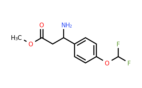 CAS 1038338-50-9 | methyl 3-amino-3-[4-(difluoromethoxy)phenyl]propanoate