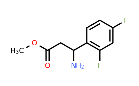 CAS 1038338-55-4 | Methyl 3-amino-3-(2,4-difluorophenyl)propanoate