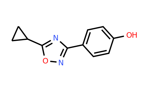 CAS 1038982-05-6 | 4-(5-Cyclopropyl-1,2,4-oxadiazol-3-yl)phenol