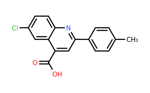 CAS 103914-61-0 | 6-Chloro-2-(p-tolyl)quinoline-4-carboxylic acid