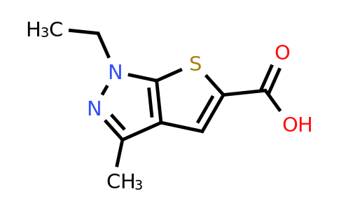 CAS 1039758-64-9 | 1-Ethyl-3-methyl-1H-thieno[2,3-C]pyrazole-5-carboxylic acid