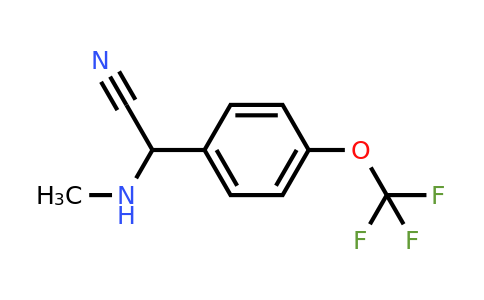 CAS 1039814-37-3 | 2-(Methylamino)-2-(4-(trifluoromethoxy)phenyl)acetonitrile