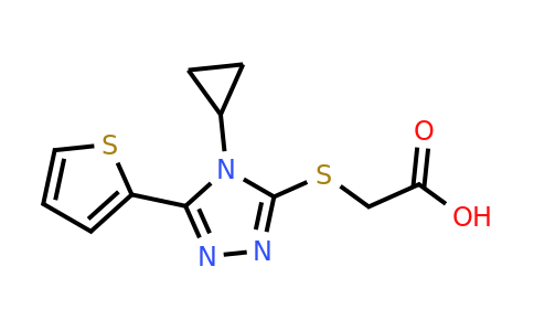CAS 1039819-10-7 | 2-{[4-cyclopropyl-5-(thiophen-2-yl)-4H-1,2,4-triazol-3-yl]sulfanyl}acetic acid
