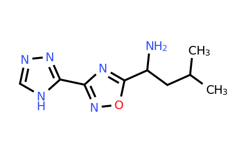 CAS 1039823-99-8 | 3-methyl-1-[3-(4H-1,2,4-triazol-3-yl)-1,2,4-oxadiazol-5-yl]butan-1-amine
