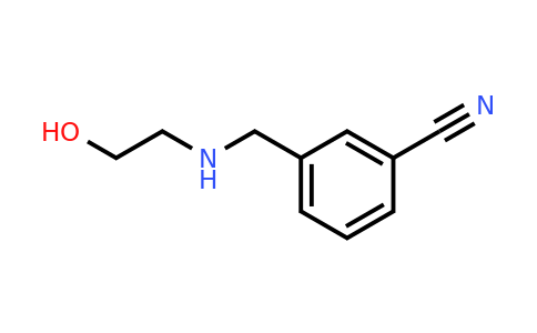 CAS 1039834-76-8 | 3-(((2-Hydroxyethyl)amino)methyl)benzonitrile