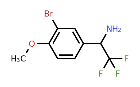 CAS 1039867-83-8 | 1-(3-bromo-4-methoxyphenyl)-2,2,2-trifluoroethan-1-amine