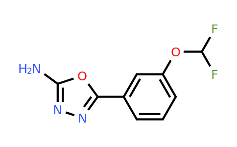 CAS 1039899-32-5 | 5-[3-(Difluoromethoxy)phenyl]-1,3,4-oxadiazol-2-amine
