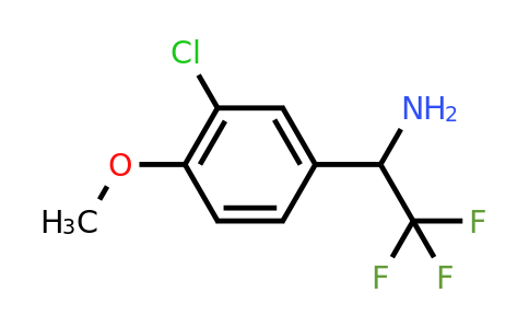 CAS 1039923-43-7 | 1-(3-Chloro-4-methoxyphenyl)-2,2,2-trifluoroethanamine