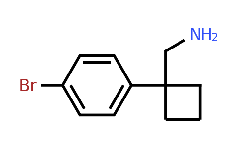 CAS 1039932-36-9 | 1-(4-Bromophenyl)-cyclobutanemethanamine